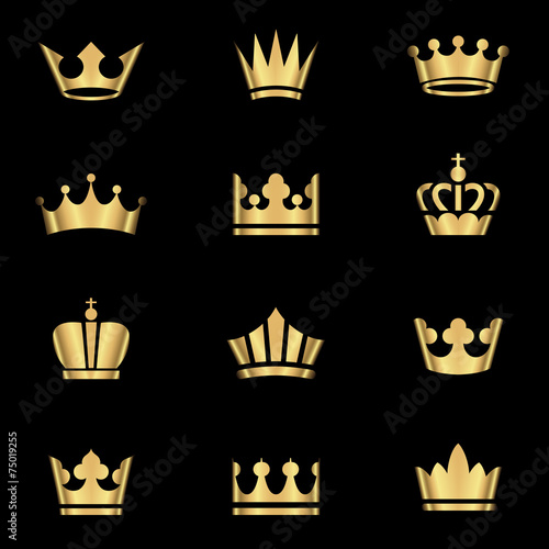 Gold Crowns Set