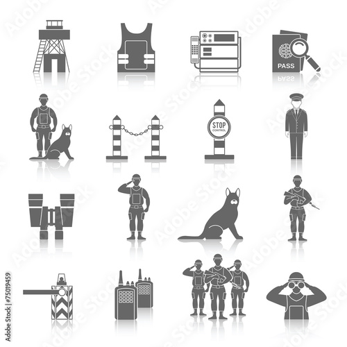 Border Guard Icon Set