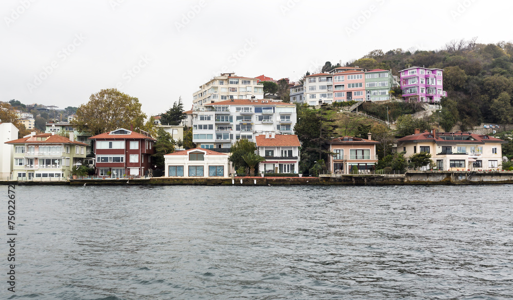 Bosphorus houses buildings