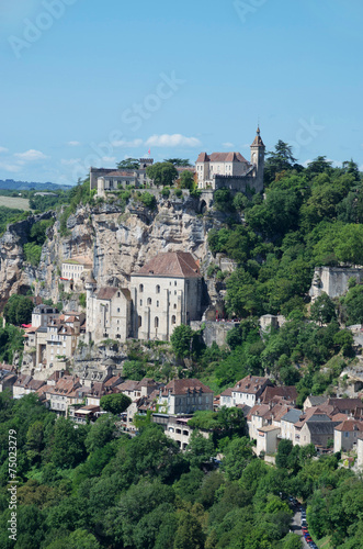 Rocamadour in Midi-Pyrenees in France © valery-lilas