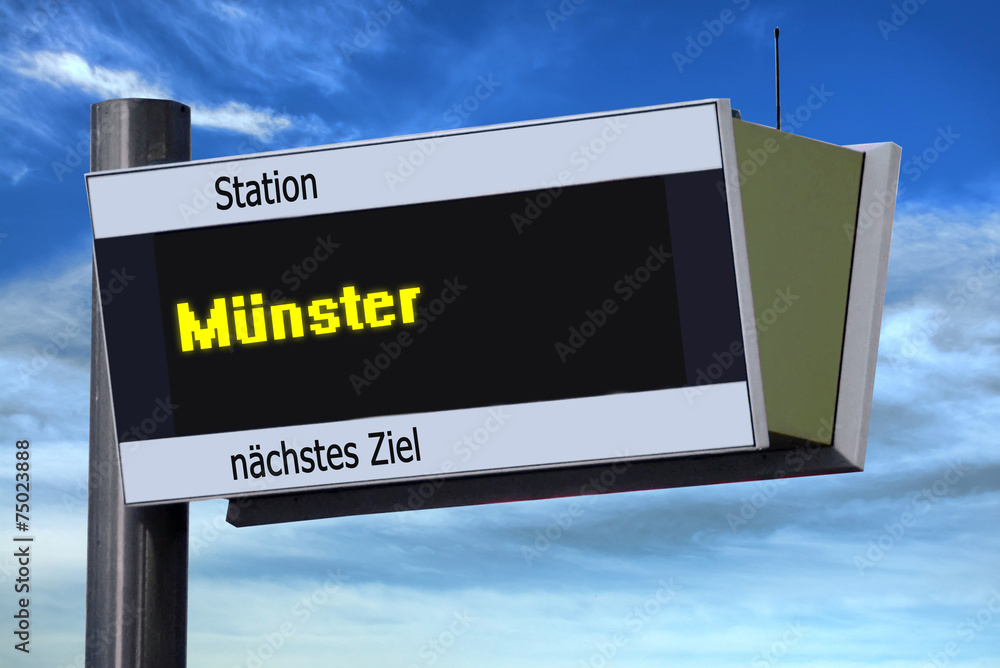 Anzeigetafel 5 - Münster