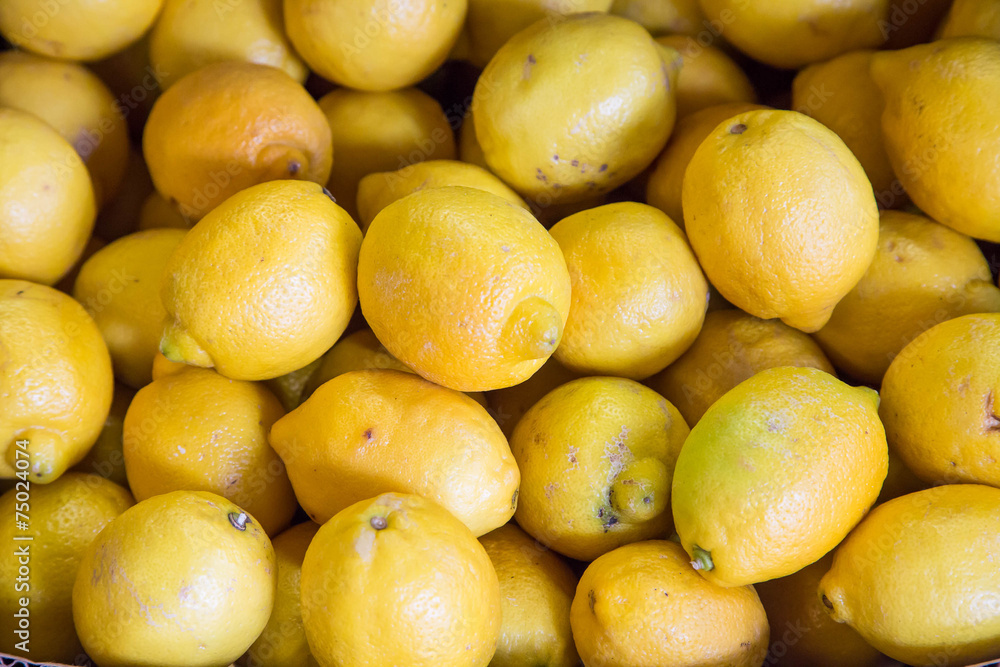 Bunch of Fresh Lemons