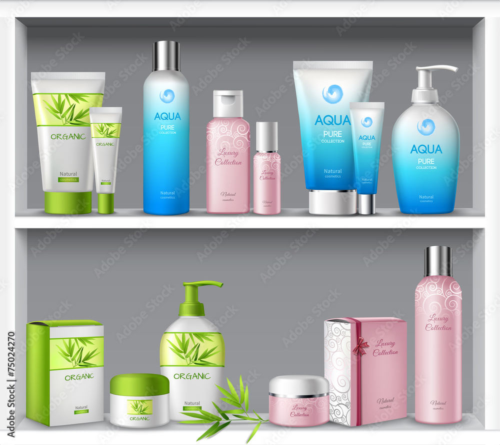 Cosmetics On Shelves Cosmetics On Shelves