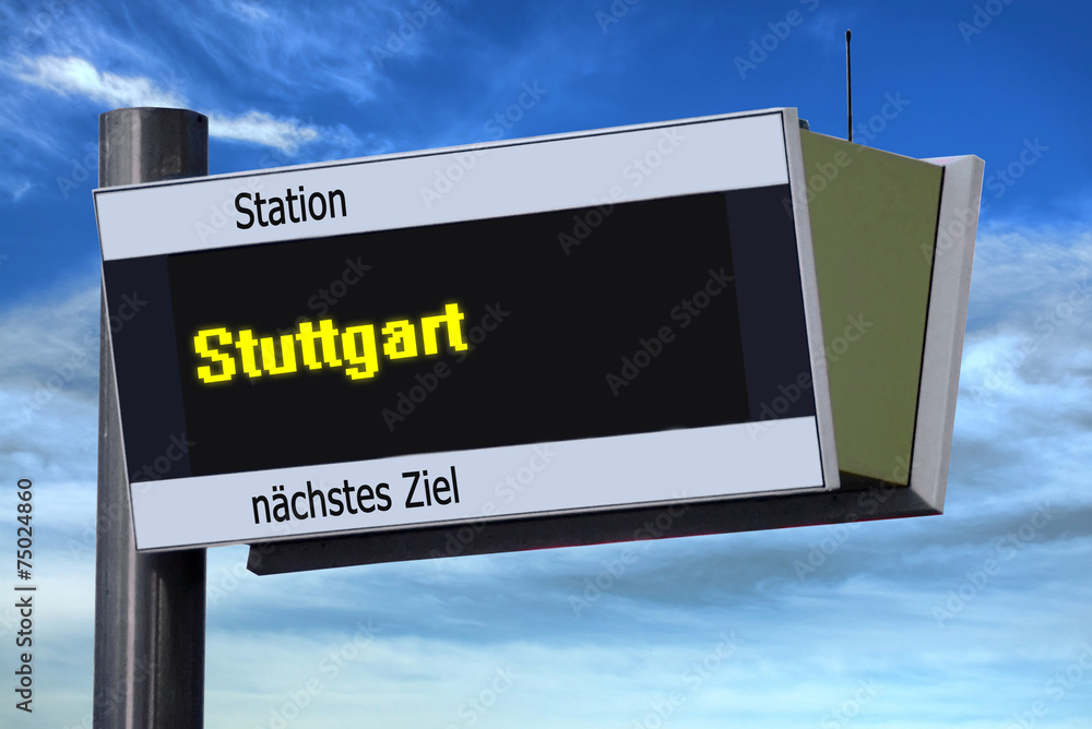 Anzeigetafel 6 - Stuttgart