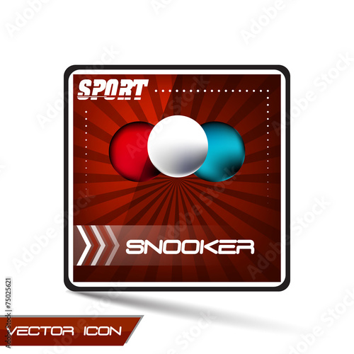 Snooker sport vector icon