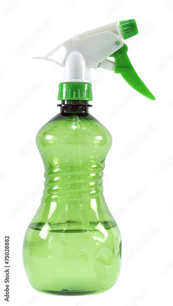 Green plastic spray