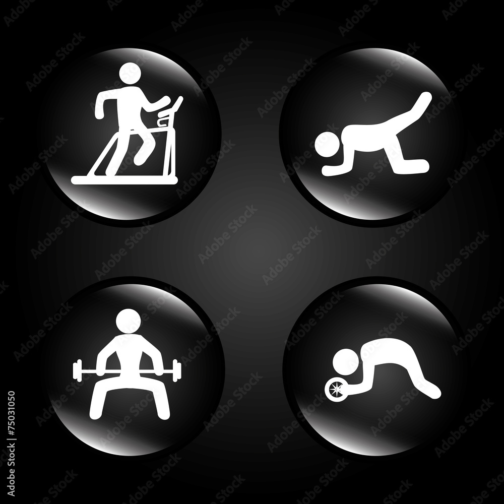 Fitness design, vector illustration. Fitness design, vector illustration.