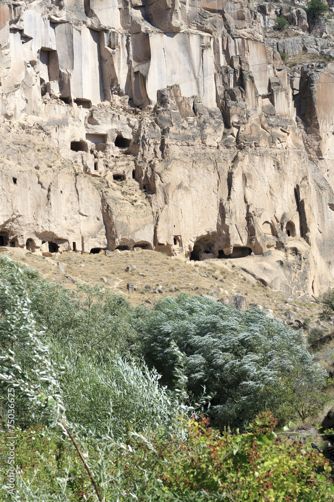 Sandstone formations in Cappadocia, Turkey Sandstone formations in Cappadocia, Turkey