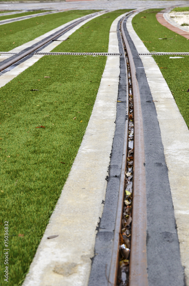 Obraz premium light rail routes, Granada, Spain