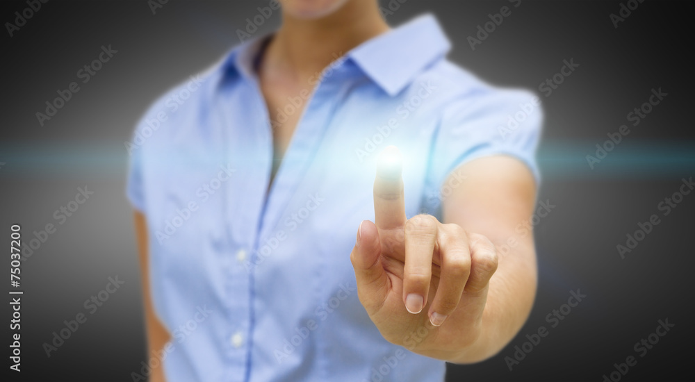 Businesswoman solution concept Businesswoman solution concept