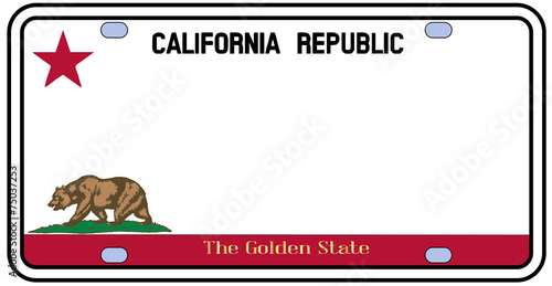 California License Plate
