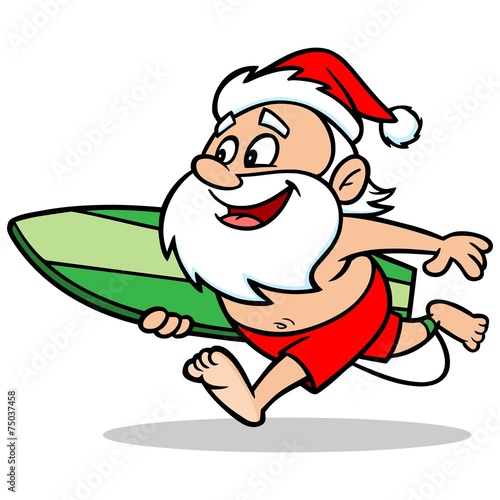 Surfing Santa