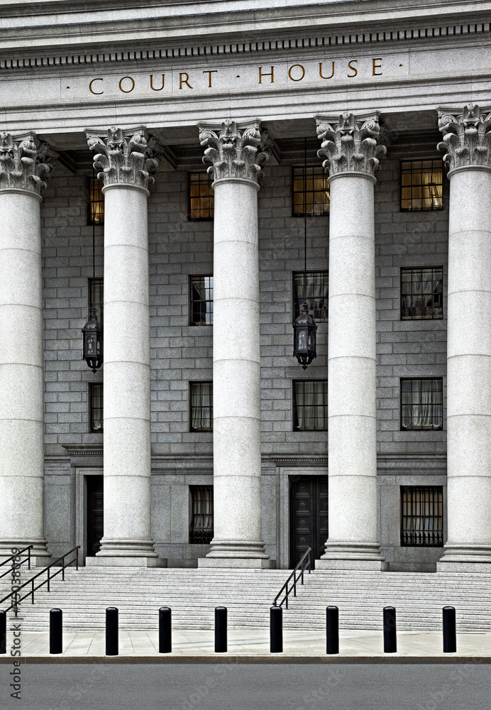 Fototapeta premium inscription on the courthouse