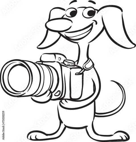 whiteboard drawing - dog photographer