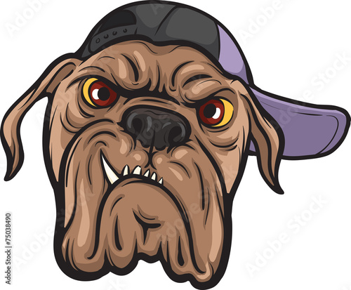 angry dog face