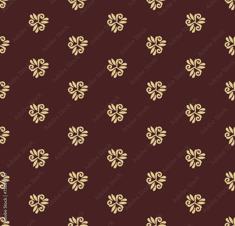 Floral Seamless Vector Pattern. Orient Abstract Background Floral Seamless Vector Pattern. Orient Abstract Background