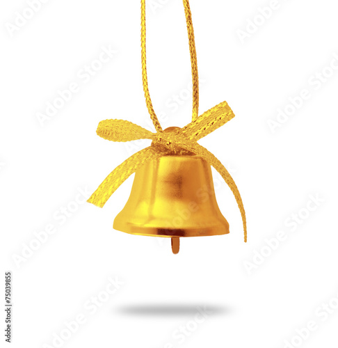 Christmas bells isolated on white background