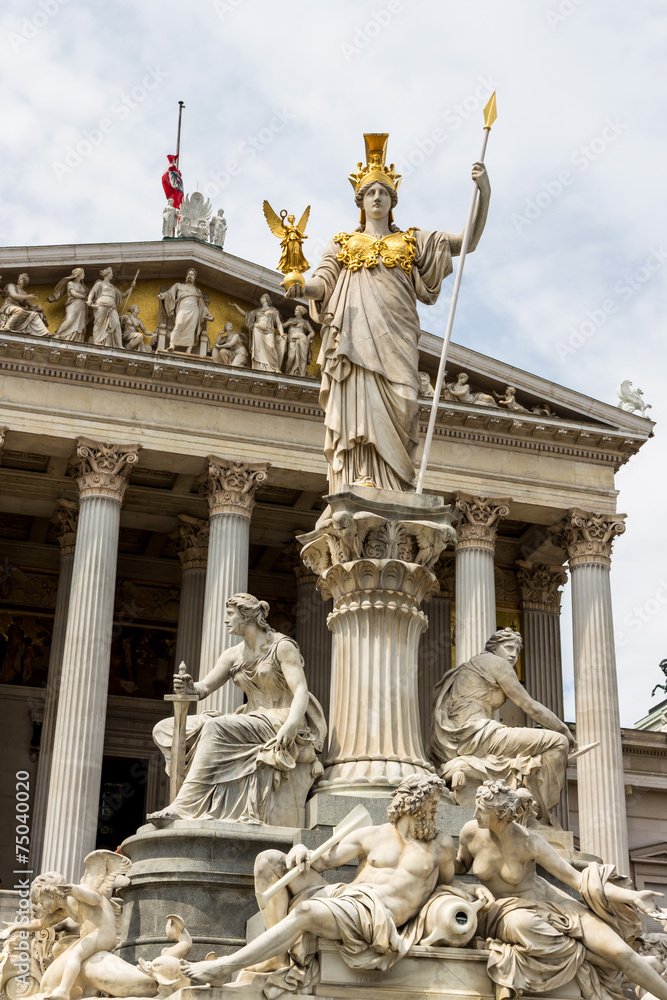 Obraz premium Österreich, Wien, Parlament