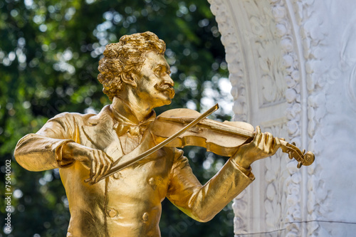 Österreich, Wien, Johann Strauß Denkmal