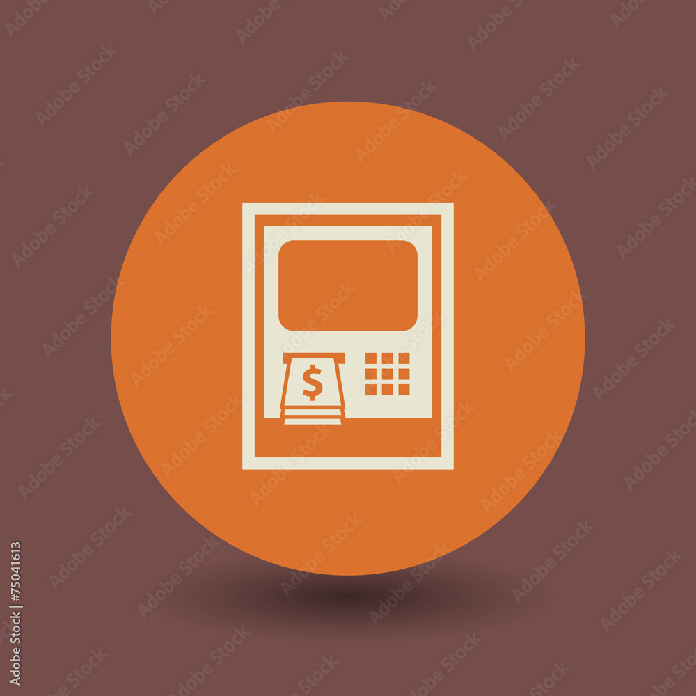 Cash machine symbol, vector Cash machine symbol, vector