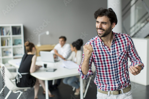 Young man in the office