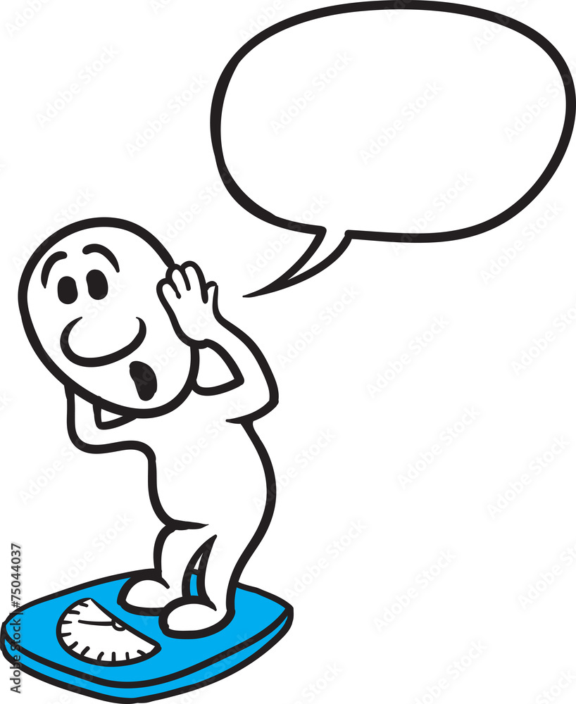 doodle small person - measuring weight doodle small person - measuring weight