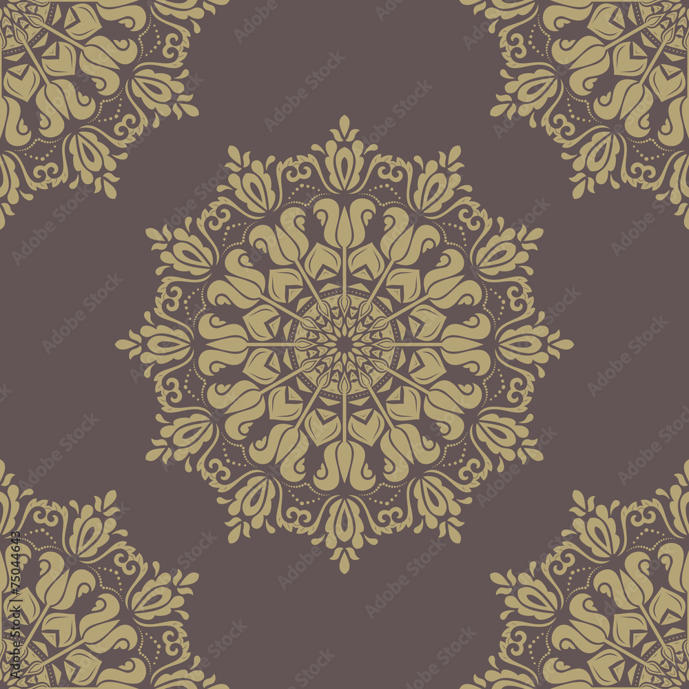 Orient Seamless Vector Pattern. Abstract Background Orient Seamless Vector Pattern. Abstract Background