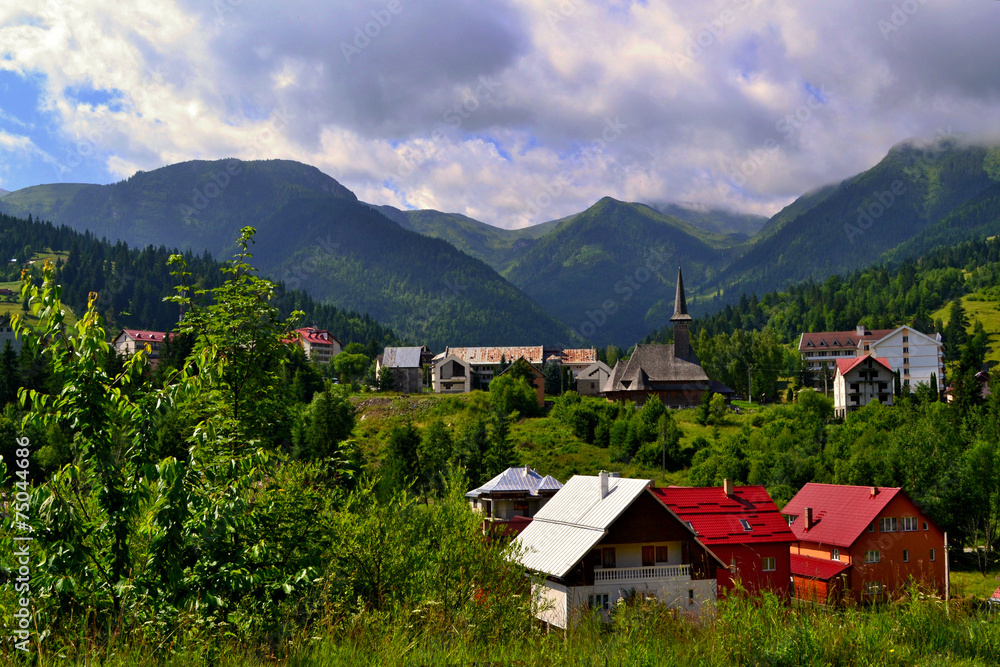Romania - village in mountains