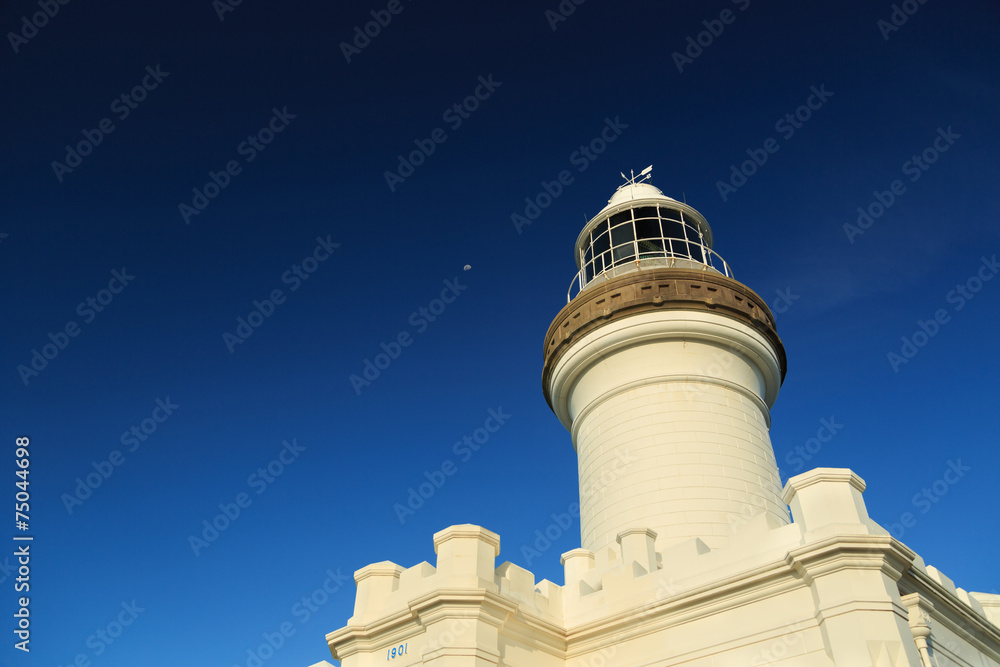 Byron Bay Lighthouse and Moon