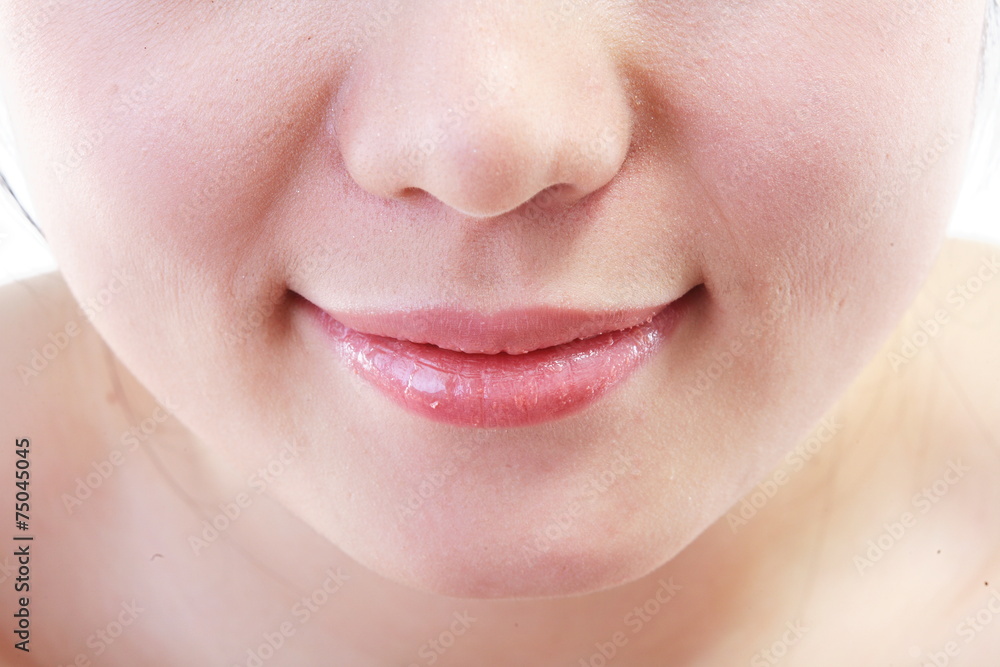 Obraz premium 화장하는 여성 얼굴 클로즈업