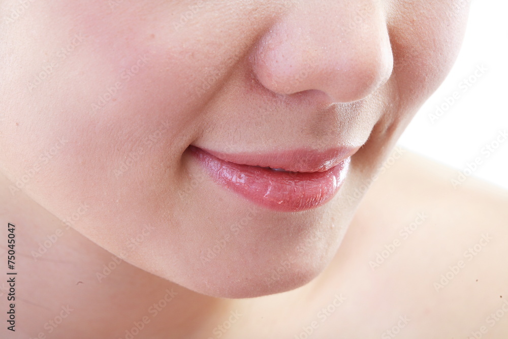 Obraz premium 화장하는 여성 얼굴 클로즈업