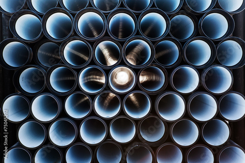 Obraz na plátně background of colorful PVC pipes