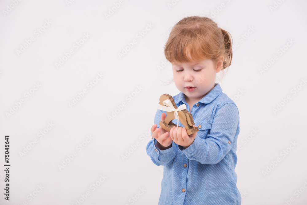 Child with the toy horse Child with the toy horse