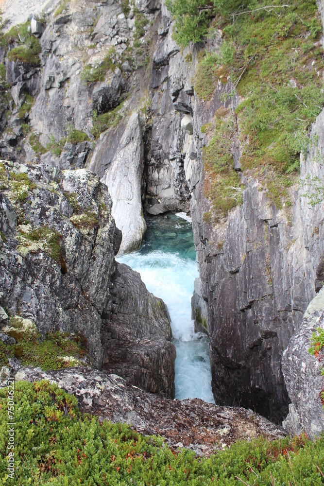 Small canyon in one of the National Park in Norway. Small canyon in one of the National Park in Norway.