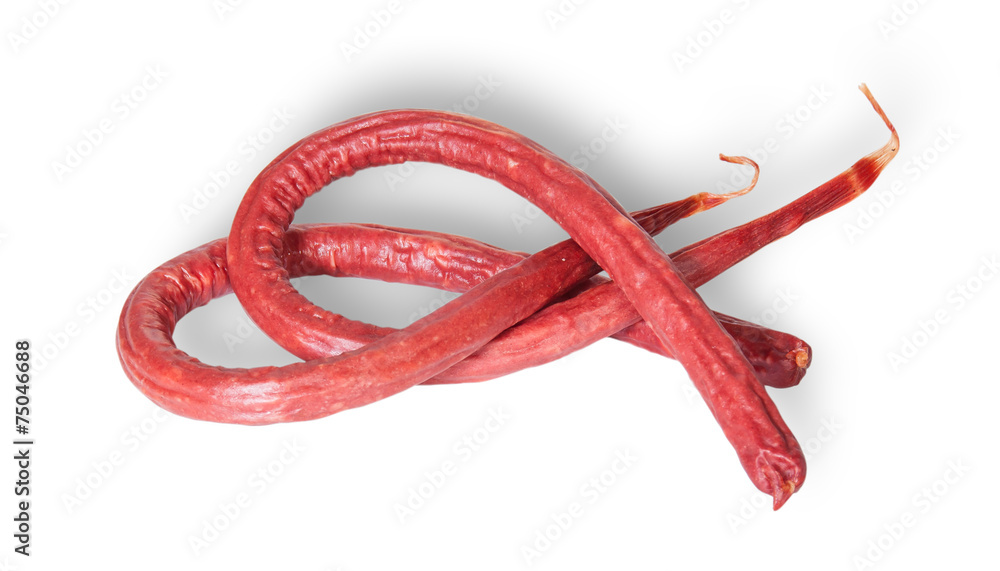 Long Thin Smoked Sausage Rotated Long Thin Smoked Sausage Rotated