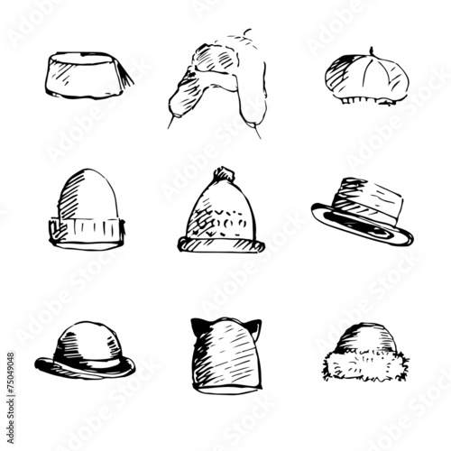 Hats collection.