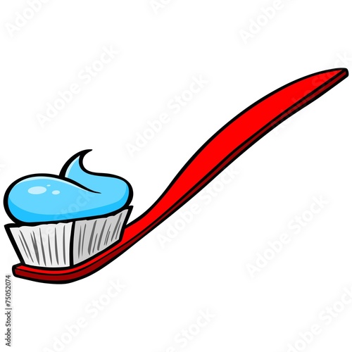 Toothbrush with Paste