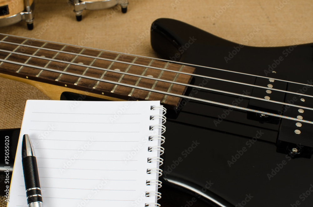 Fototapeta premium Part of electric bass