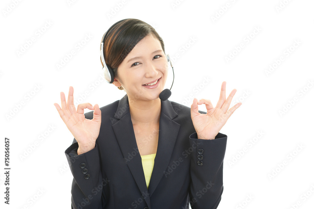 笑顔のオペレーター 笑顔のオペレーター