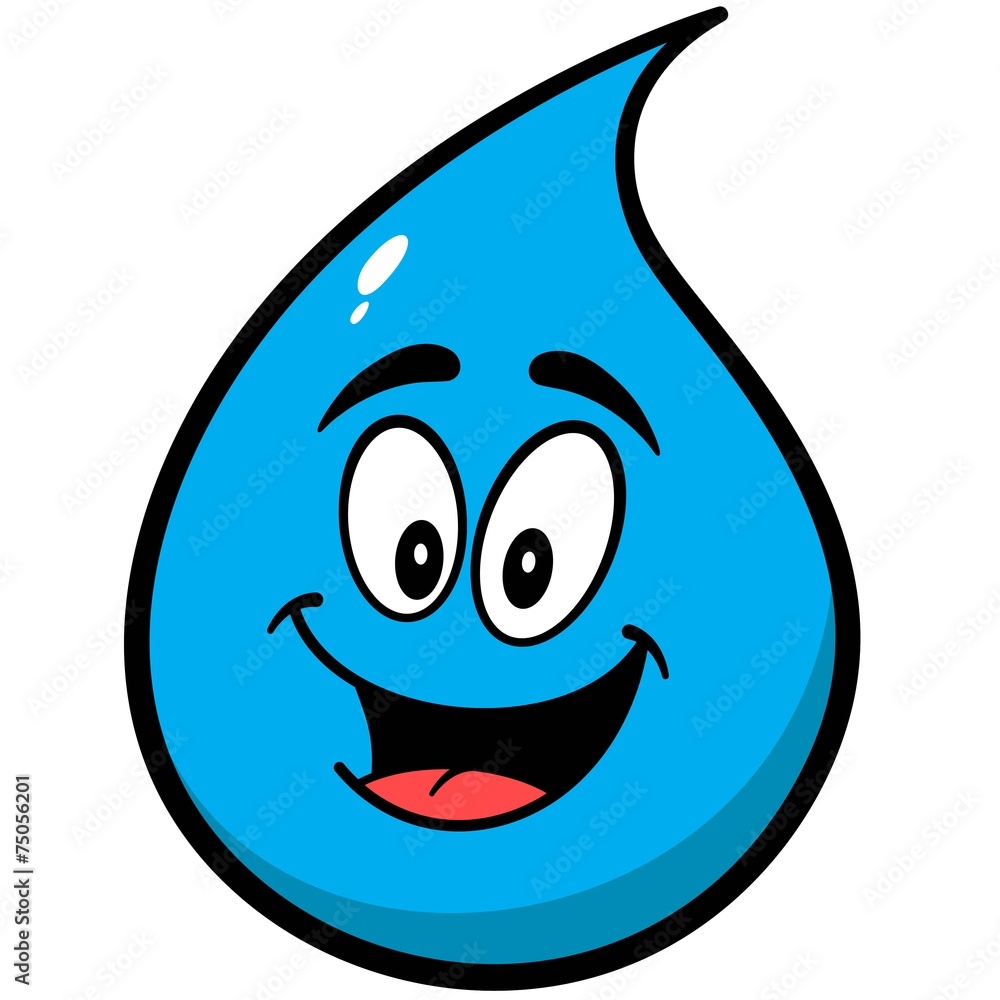 Water Drop Mascot