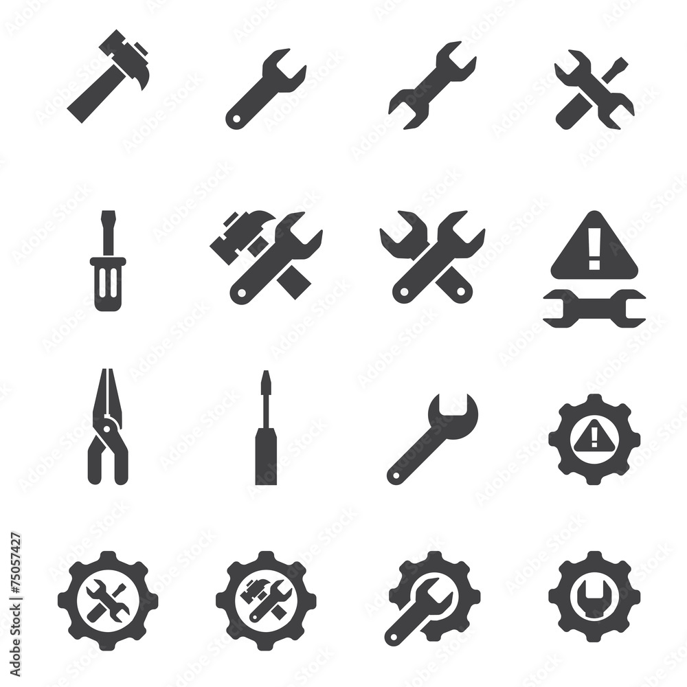 tool icon set tool icon set