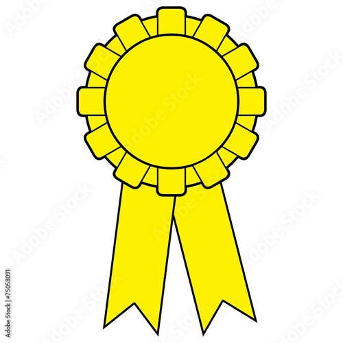 Yellow Award Ribbon