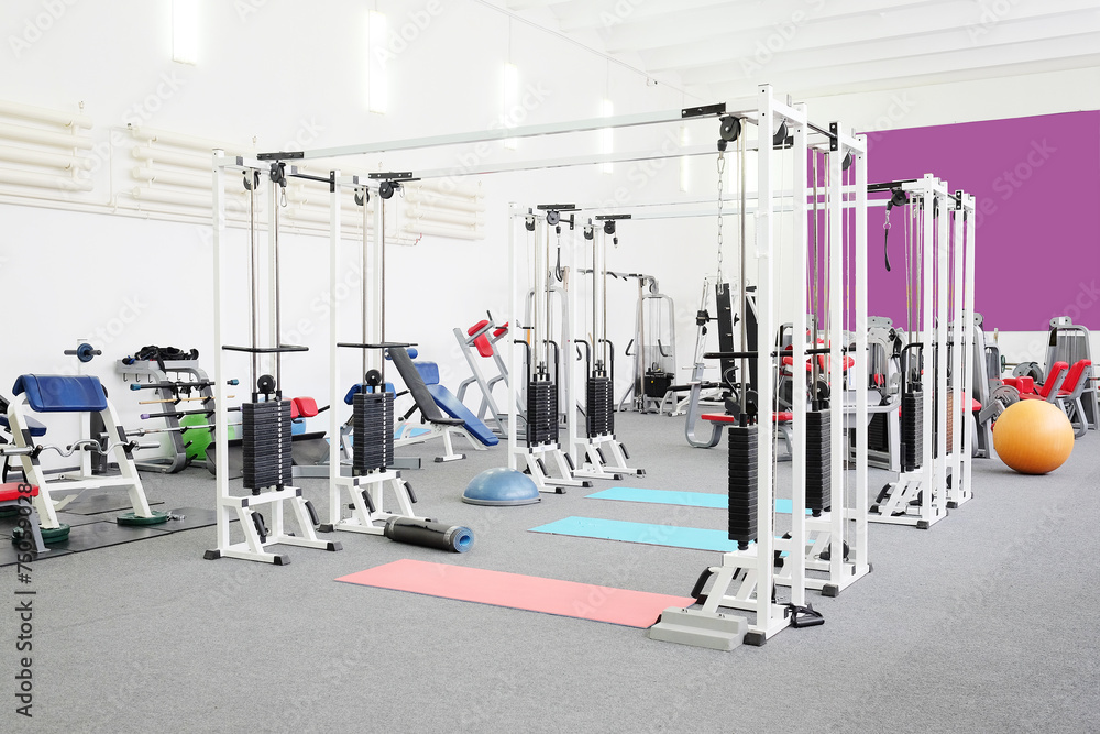 gym apparatus in a gym hall