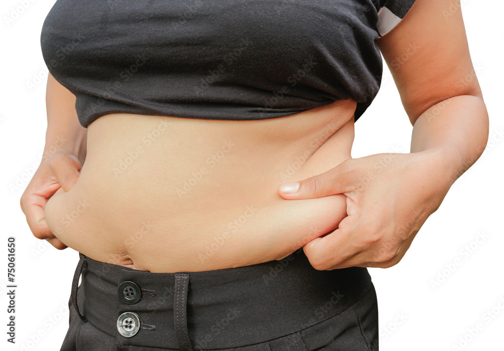 Naklejka premium fat woman