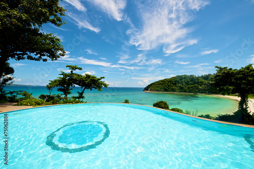 Infinity pool vacation on Boracay resort