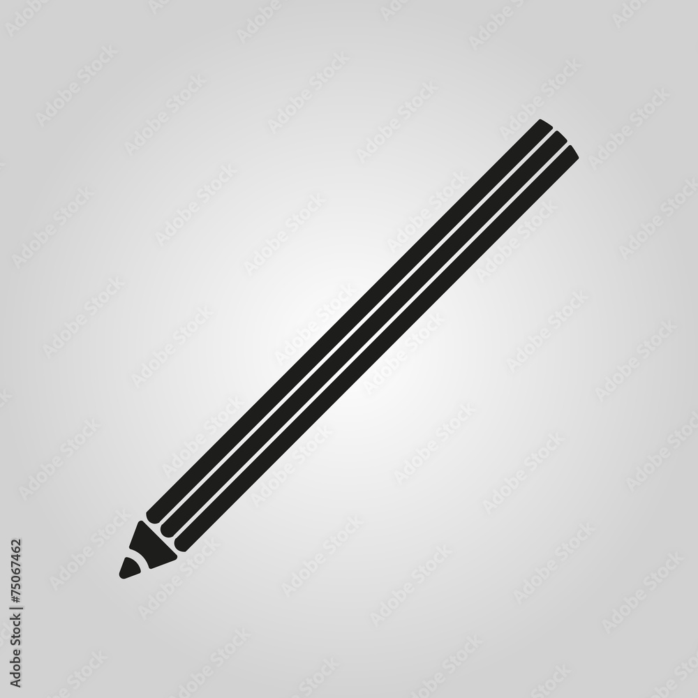 The pencil icon. Pencil symbol. Flat. The pencil icon. Pencil symbol. Flat.