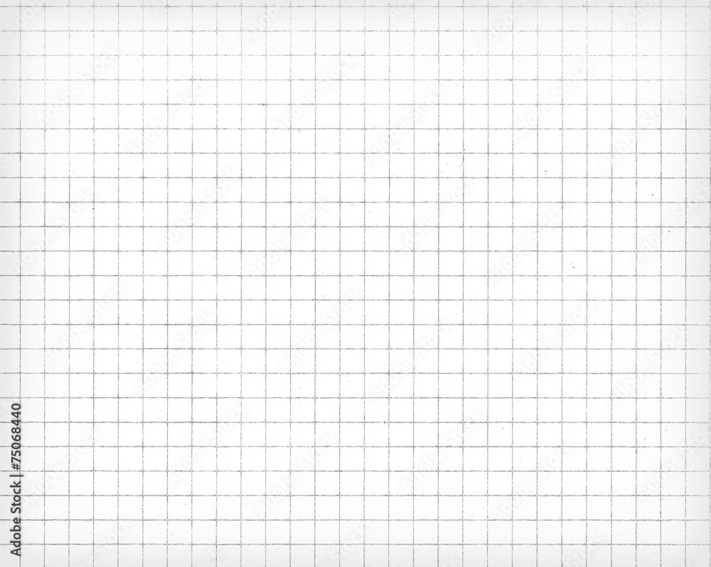 White squared paper sheet texture, background