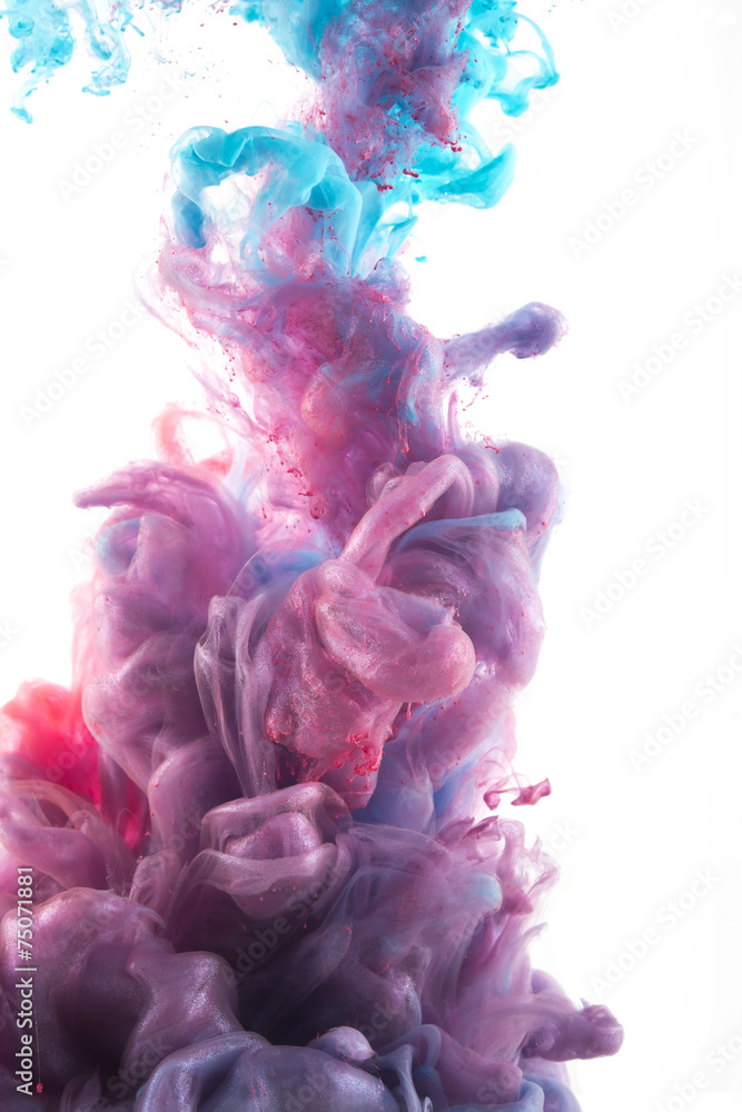 Ink color drop, Glitter, glimmer, pink, blue, violet, magenta Ink color drop, Glitter, glimmer, pink, blue, violet, magenta