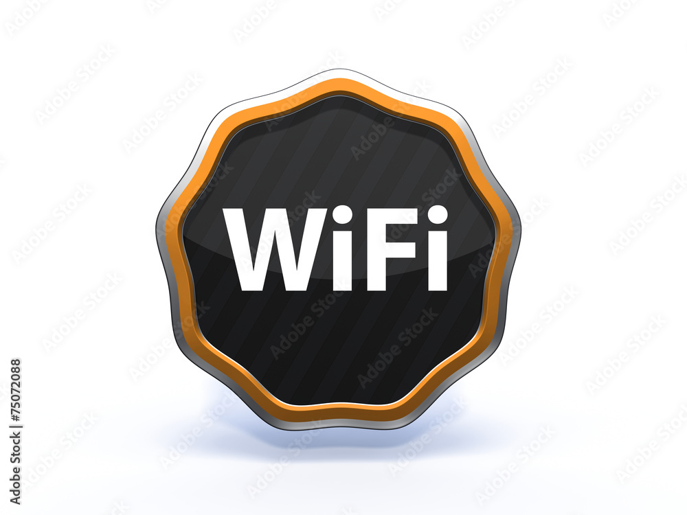 wifi star icon on white background wifi star icon on white background