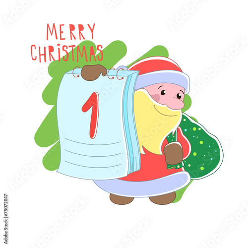 Santa Claus or Christmas Vector illustration